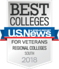 US News & World Report Best Colleges for Veterans Regional Colleges South 2018