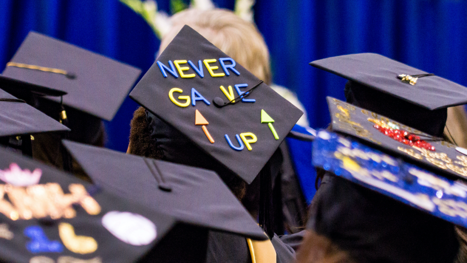 graduation cap with phrase 